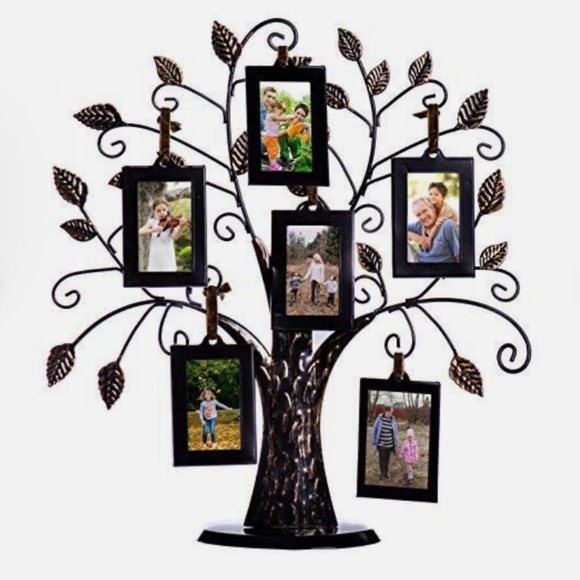 NIB Klikel Family Tree Tabletop Or Wall Collage Tree Shaped Photo/Picture Frame - Picture 1 of 9